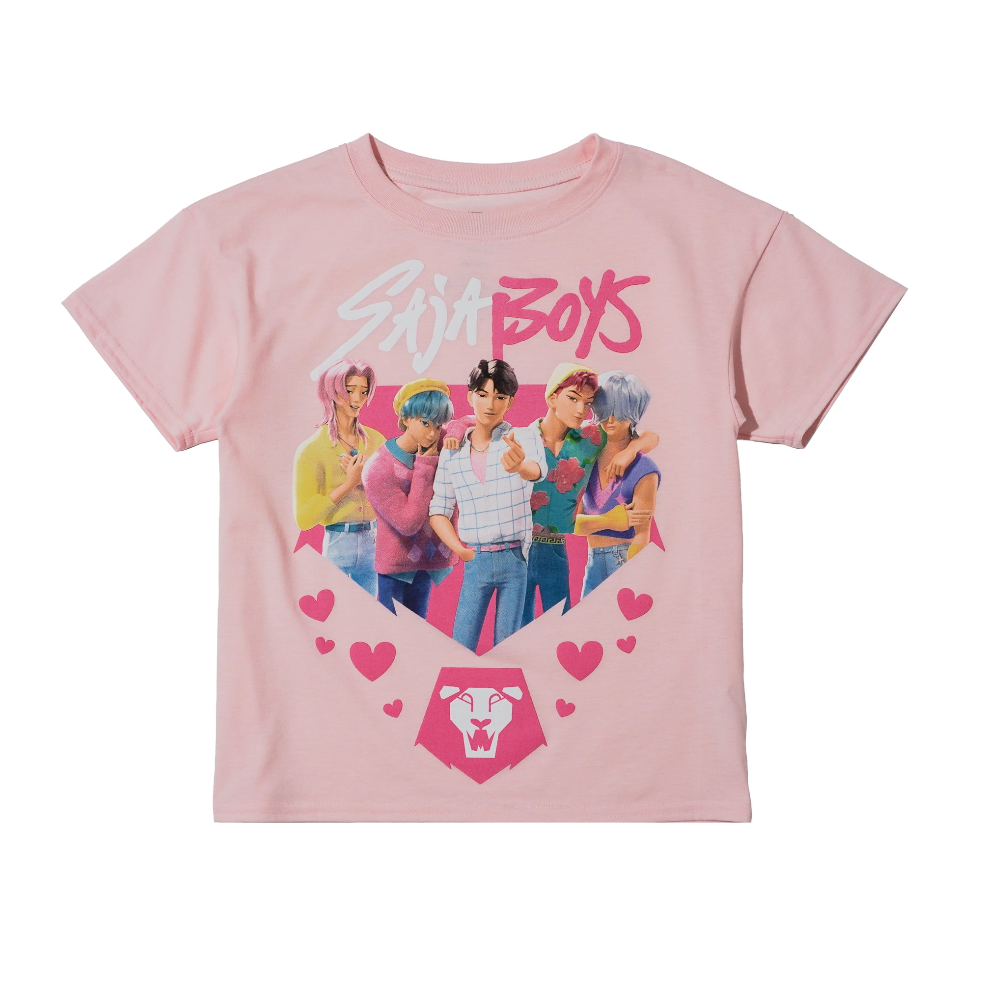 Girls KPOP Demon Hunters Saja Boys Graphic Tee, Size XS-XL