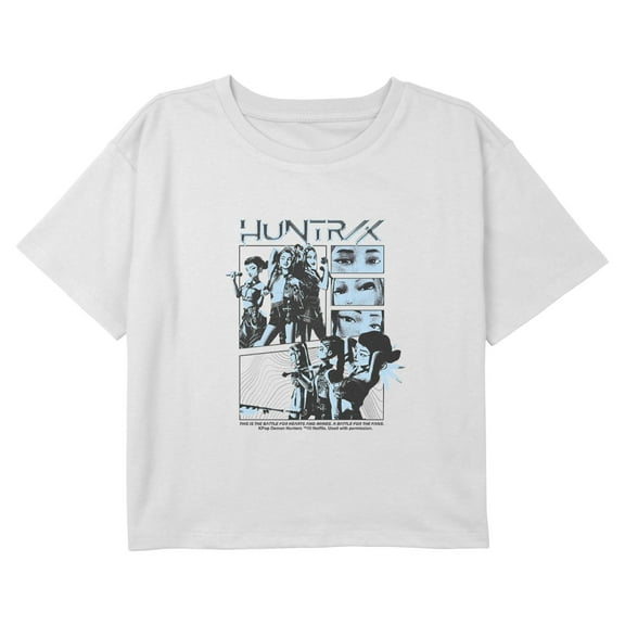 Girls KPop Demon Hunters A Battle For Hearts and Minds Cropped T-Shirt