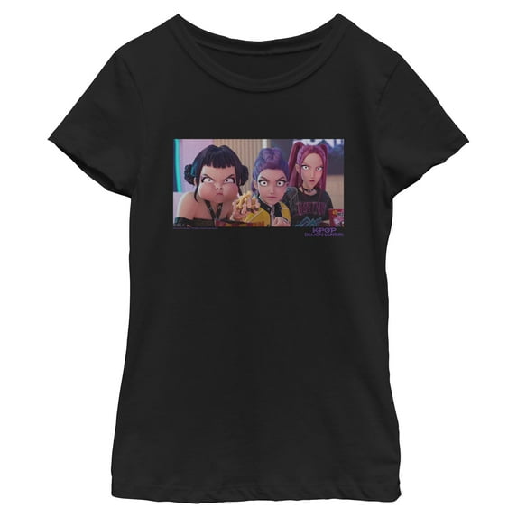 Girls KPop Demon Hunters Angry Trio Scene T Shirt