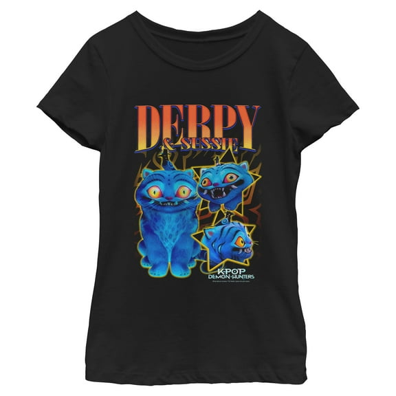 Girls KPop Demon Hunters Derpy and Sussie Friends T Shirt