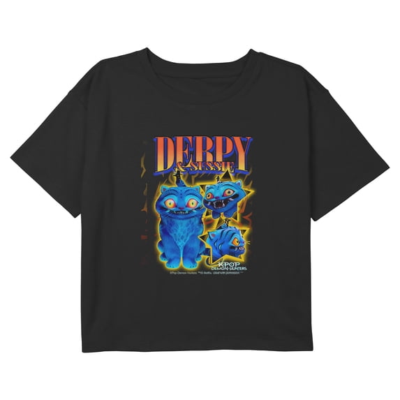 Girls KPop Demon Hunters Derpy and Sussie Mascot Friends Cropped T ...