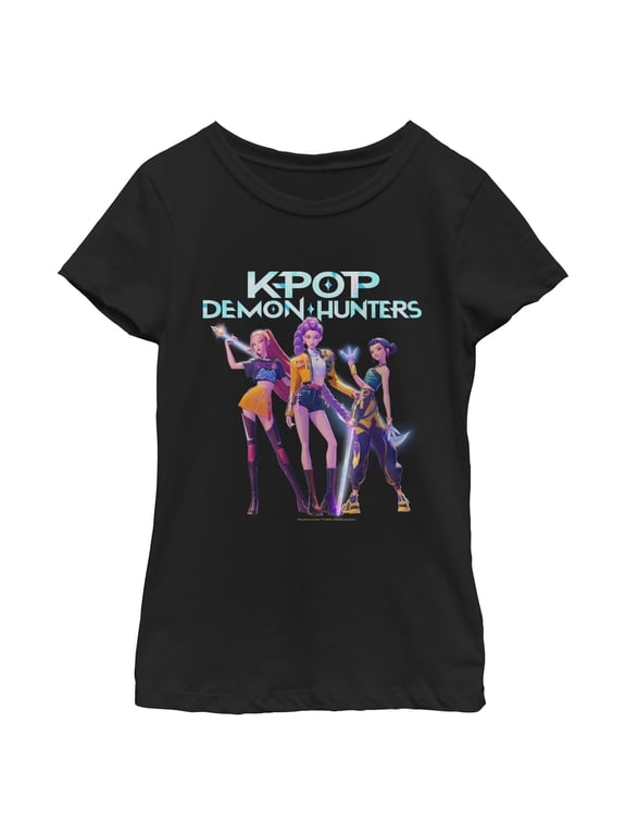 Girls KPop Demon Hunters Girls Group Shot T Shirt