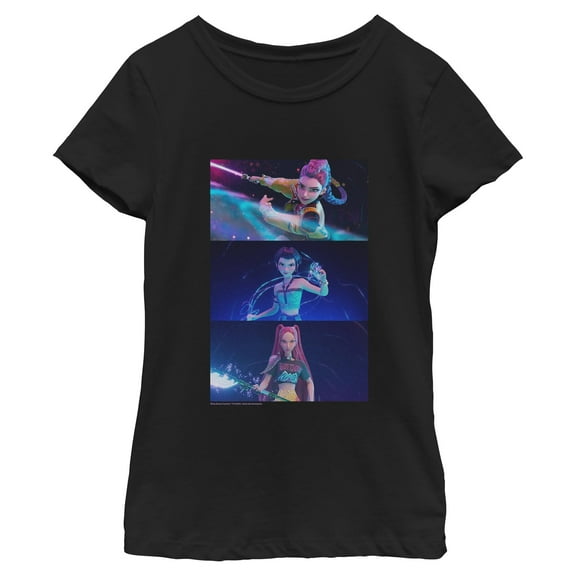 Girls KPop Demon Hunters Group Shot Trio T Shirt