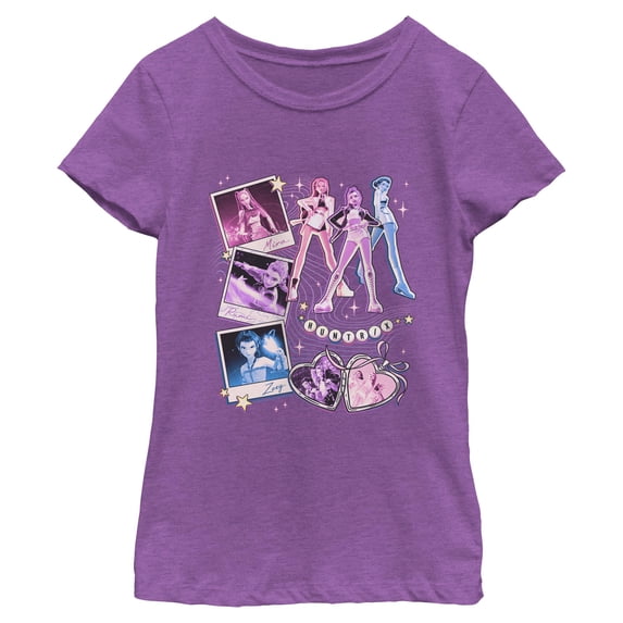 Girls KPop Demon Hunters Huntrix Cute Instant Film Portrait T Shirt