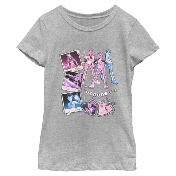 Girls KPop Demon Hunters Huntrix Cute Instant Film Portrait T Shirt