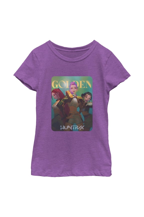 Girls KPop Demon Hunters Huntrix Golden Photocard T Shirt