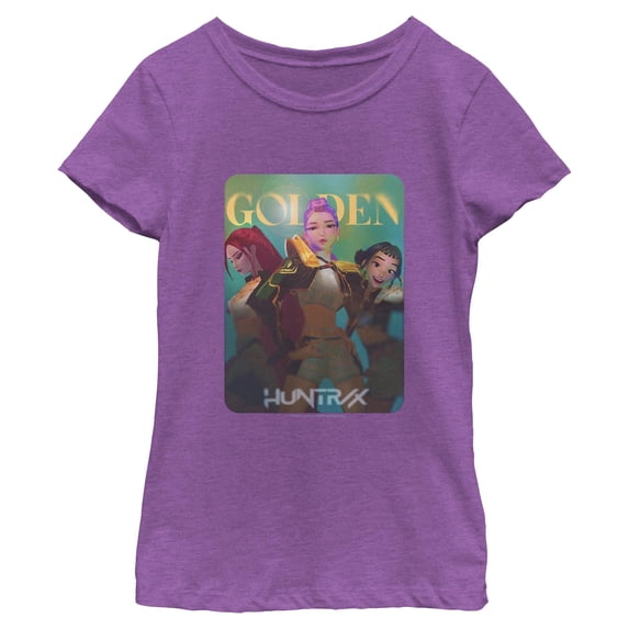 Girls KPop Demon Hunters Huntrix Golden Photocard T Shirt