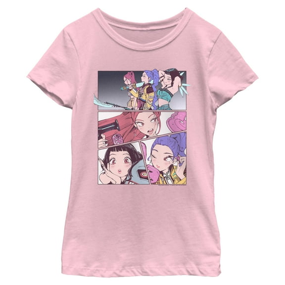 Girls KPop Demon Hunters Huntrix Manhwa Panels T Shirt