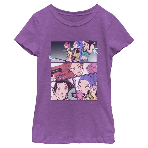 Girls KPop Demon Hunters Huntrix Manhwa Panels T Shirt
