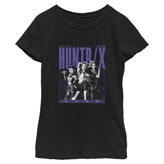 Girls KPop Demon Hunters Huntrix World Tour T Shirt