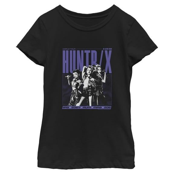 Girls KPop Demon Hunters Huntrix World Tour T Shirt