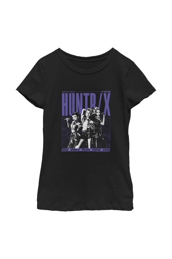 Girls KPop Demon Hunters Huntrix World Tour T Shirt