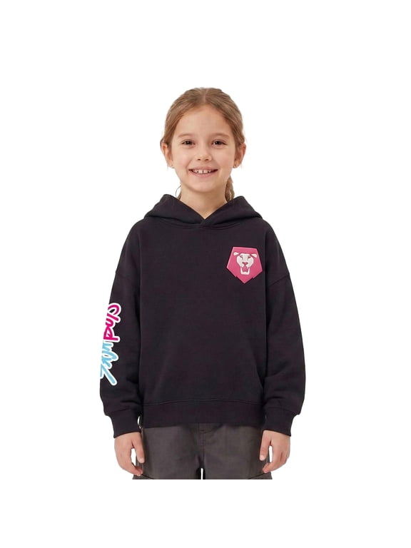 Girls KPop Demon Hunters Lion Head Logo and Saja Boys Lightweight Hoodie