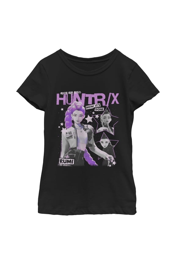 Girls KPop Demon Hunters Pop Star Huntrix Rumi T Shirt