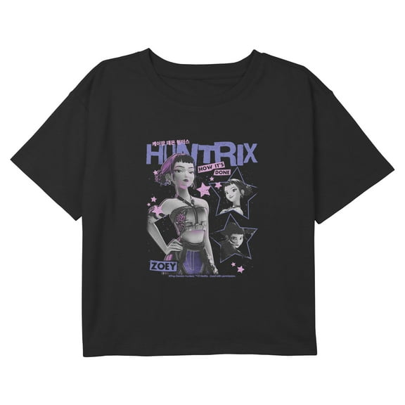 Girls KPop Demon Hunters Show How It's Done Zoey Stars Cropped T-Shirt