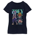 thumbnail image 1 of Girls KPop Demon Hunters Zoey Super Star Logo T Shirt, 1 of 4
