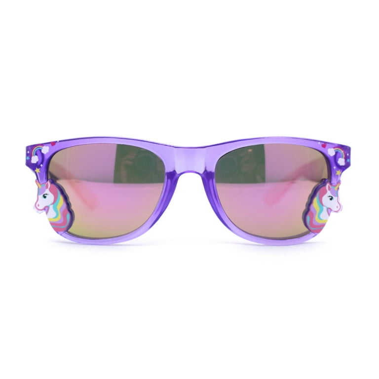 Purple Reflective Sunglasses Eyeglasses Purple Mirrored Sunglasses