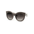thumbnail image 1 of Girls Kid Size Thick Plastic Round Circle Lens Cat Eye Sunglasses Grey Smoke, 1 of 4