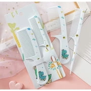 Girls Kids Cute Hair Comb Set - Set of 2 - Green Dino , Pink Whale