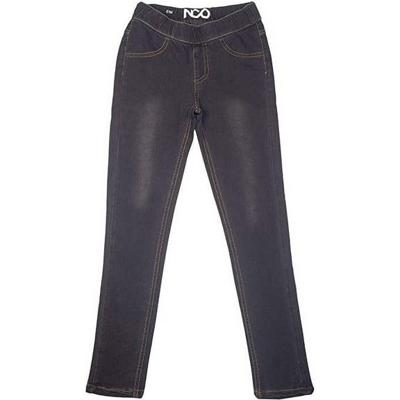 Girls Kids Denim Black Jeggings Pants Stretch by NCO
