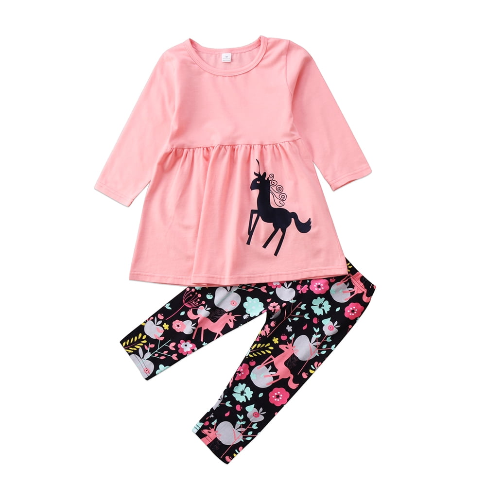 Girls Floral Printed Set