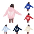 thumbnail image 1 of Girls Kids Graphic Zip Hoodie Sweatshirt for Casual Wear Comfort Knit Apparel for Girls Hoodie with Playful Print Size 12-13 Years, 1 of 6