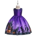 thumbnail image 1 of Girls Kids Halloween Witch Dress with Hat Smooth Princess Skirt Dress up, 1 of 7
