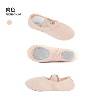 Girls Kids Pointe Shoes Dance Slippers High Quality Ballerina Practice Shoe for Ballet 6 color Ballet Dancer Professional Shoes (Flesh,36)