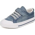 thumbnail image 1 of Girls Kids Sneakers Canvas Shoes Boys Denim Toddler Child Sparkle Low Top Lace Up Non Slip Rubber Sole Lightweight Breathable Walking Outdoor, 1 of 1