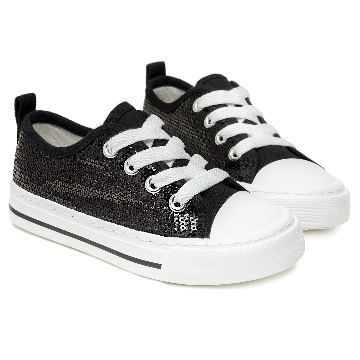 Kids Girl's Textured High Sneakers,Black main image 0