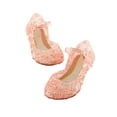 thumbnail image 1 of Girls Kids Summer Crystal Sandals Frozen Princess Jelly High-Heeled Shoes Princess Frozen Elsa Cosplay Party Dance Shoes, 1 of 5