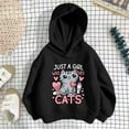 thumbnail image 1 of Girls Cute Hoodies Multiple Sizes Printed Casual Long Sleeve Hoodies Cropped Sweatshirts Sweatshirts for Women Loose Fit, 1 of 2