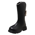thumbnail image 1 of Girls Knee High Boots Fashion Pearl Bowknot Toddler Slip On Long Chelsea Booties Fall Winter Princess Shoes, 1 of 6
