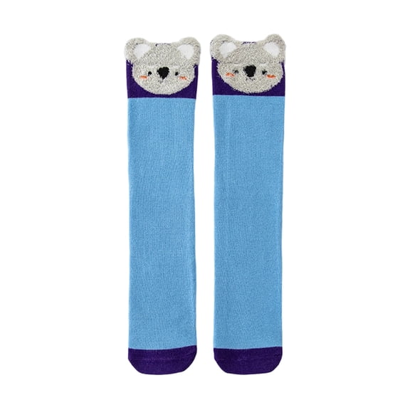 Girls Knee High Socks Kids Long Boot Crazy Silly Tall Fun Gift Cute Animal Cotton Long Socks A Free