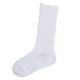 thumbnail image 1 of Girls Knee High Socks School Uniform Cotton White Grey Black Party Plain Long Legg, 1 of 5