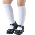 thumbnail image 1 of Girls Knee High Socks Seamless Cotton School Uniform Socks Plain/Cable Knee Socks Kids Boy Over the Calf Socks, 1 of 1