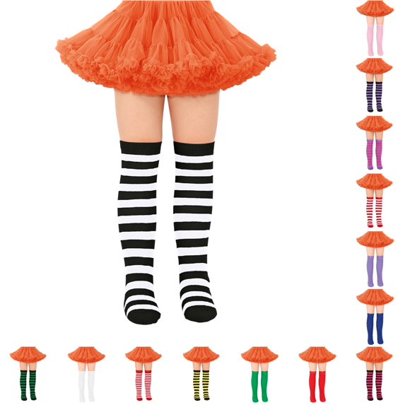 Girls Knee High Socks Soft Boys Girls Long Socks Tube Socks for Kids Halloween Accessories 1 Pair