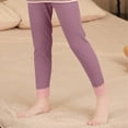 thumbnail image 1 of Girls Knit Leggings Stretchy Pants Warm Full Length Tights Fall Thermal Winter Clothes for Kids, 1 of 4
