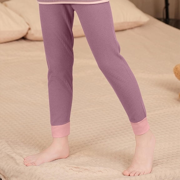 Girls Knit Leggings Stretchy Pants Warm Full Length Tights Fall Thermal Winter Clothes for Kids