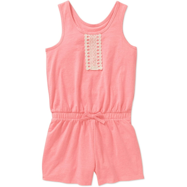 Girls' Knit Romper - Walmart.com