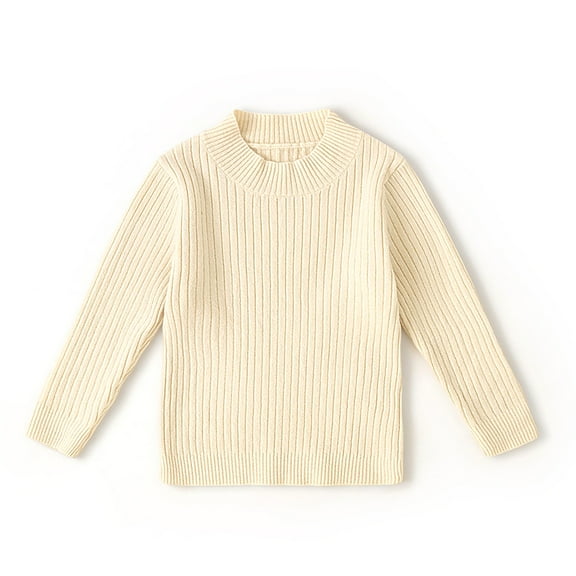Girls Knit Sweater Soft Warm Winter Pullover Cozy Casual Long Sleeve Top for Toddler and Kids Fashion Comfortable Outfit
