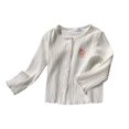 thumbnail image 1 of Girls' Knitted Cardigan Long Sleeve Soft Comfortable Cute Autumn for Toddler 2-12Years, 1 of 5
