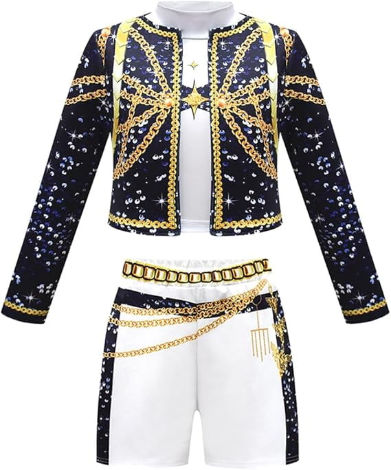 ZTACE Girls POP Singer Stars Costumes - Rumi Golden Outfit, POP Singers ...