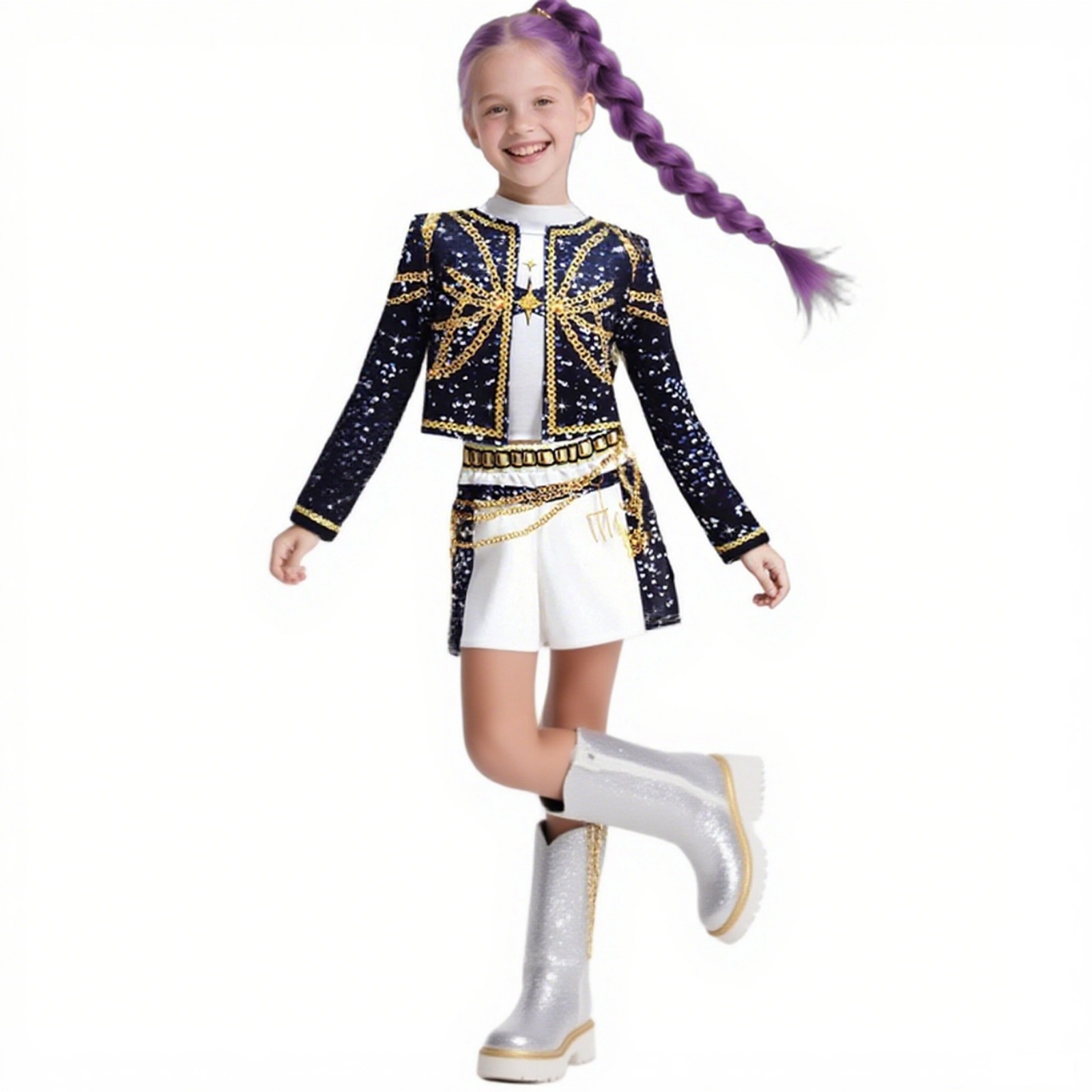 Survêtement K-Pop 2 Pièces Pour Enfants – Sweat à Capuche Et Jogging Imprimés Huntrix