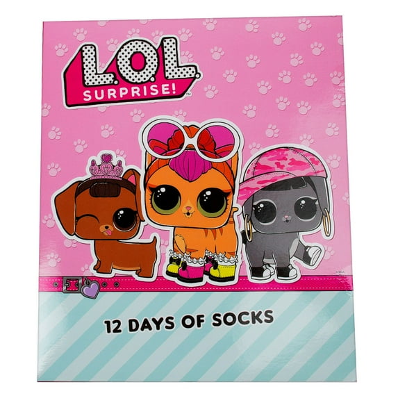 Girls' L.O.L. Surprise! 12 Days Of Socks Advent Box - 3-10