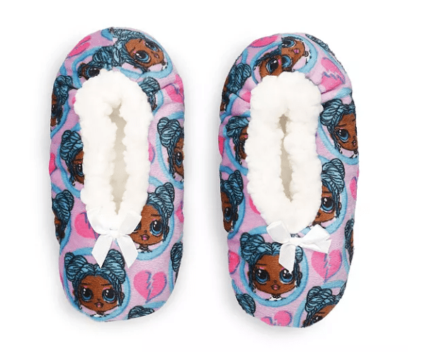 Girls L.O.L. Surprise! OMG Fuzzy Babba Slipper Socks - Walmart.com