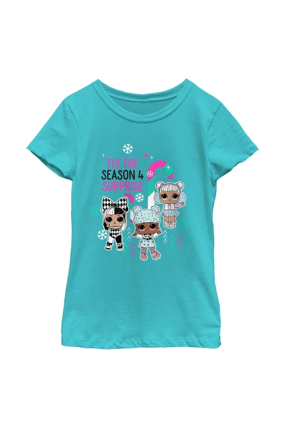 Girls L.O.L Surprise Tis The Season 4 Surprises T Shirt
