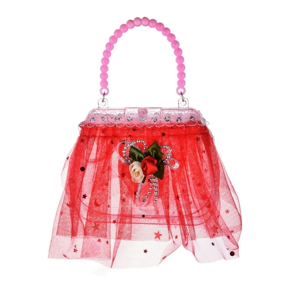 Girls LED Lighting Flower Handbag - Princess Fashion LED Lighting Flower Handbag Kids Birthday Gift