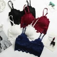thumbnail image 1 of Girls Lace Bralette Pad 3/4Cup Crop Top Bra Underwear, 1 of 2