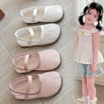 thumbnail image 1 of Girls Lace Mary Jane Ballet Flats Breathable Soft Sole Shoes Lightweight Footwear for Little Kid Party and Special Occasion Moments, 1 of 9